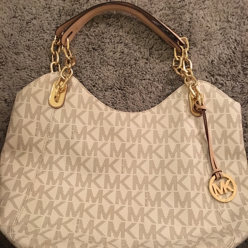 Michael Kors Vanilla PVC Lilly Tote